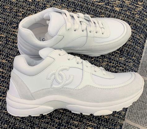 all white chanel runners|chanel shoes for men.